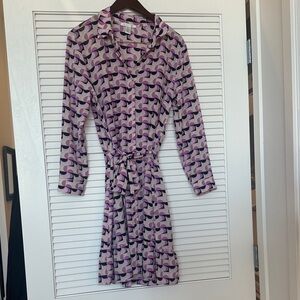 London Times groovy purple dress